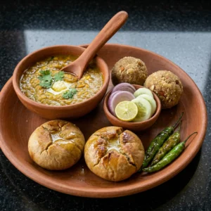 royal marwadi dal bati churma thali (pure desi ghee special)