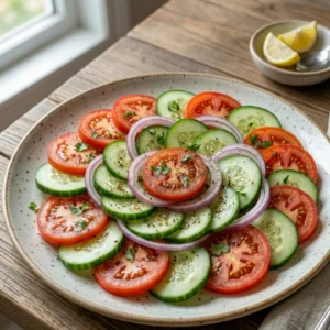 fresh garden mix veg salad
