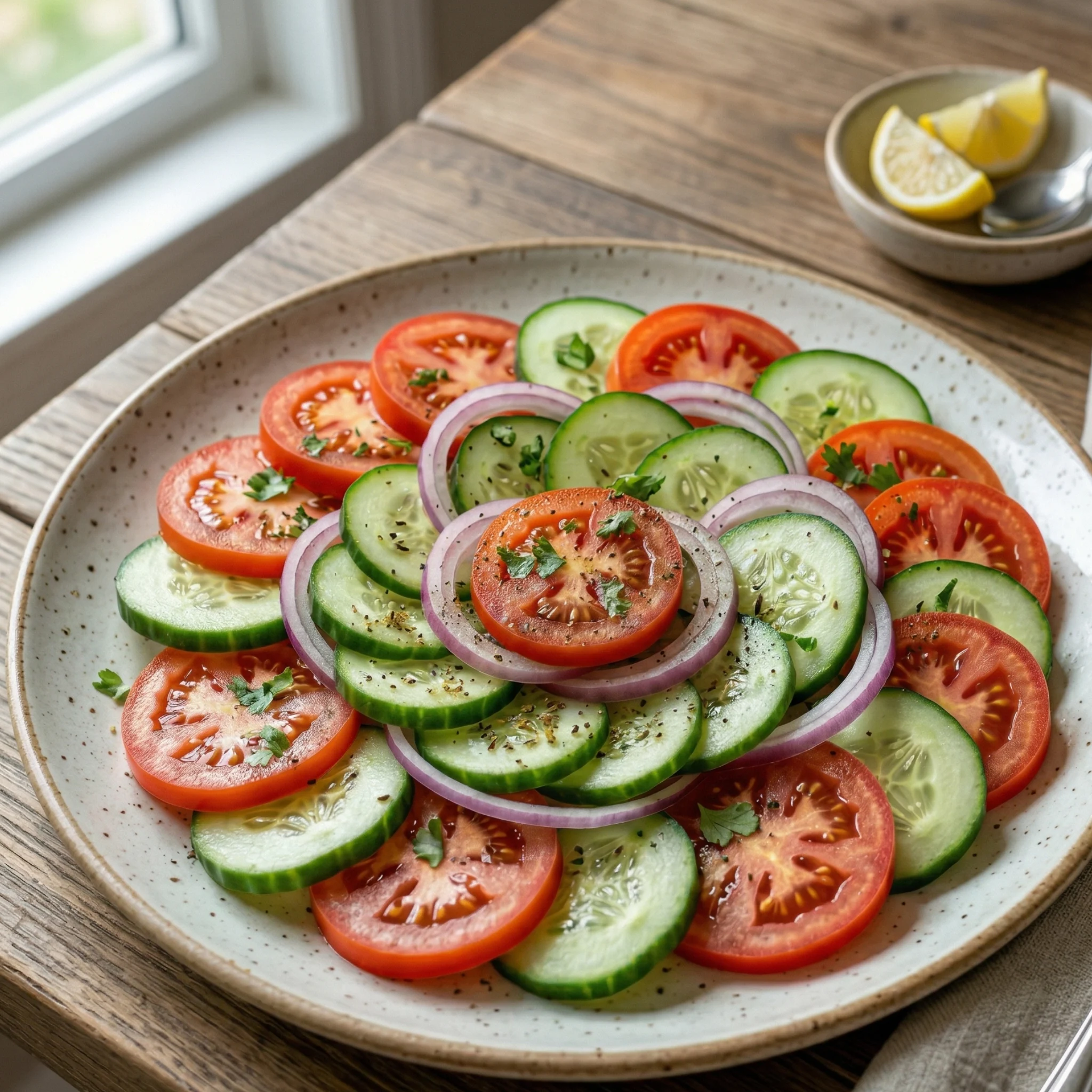 fresh garden mix veg salad