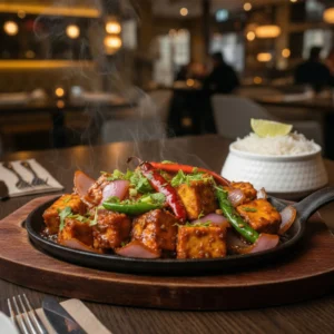 zesty onion chilli paneer