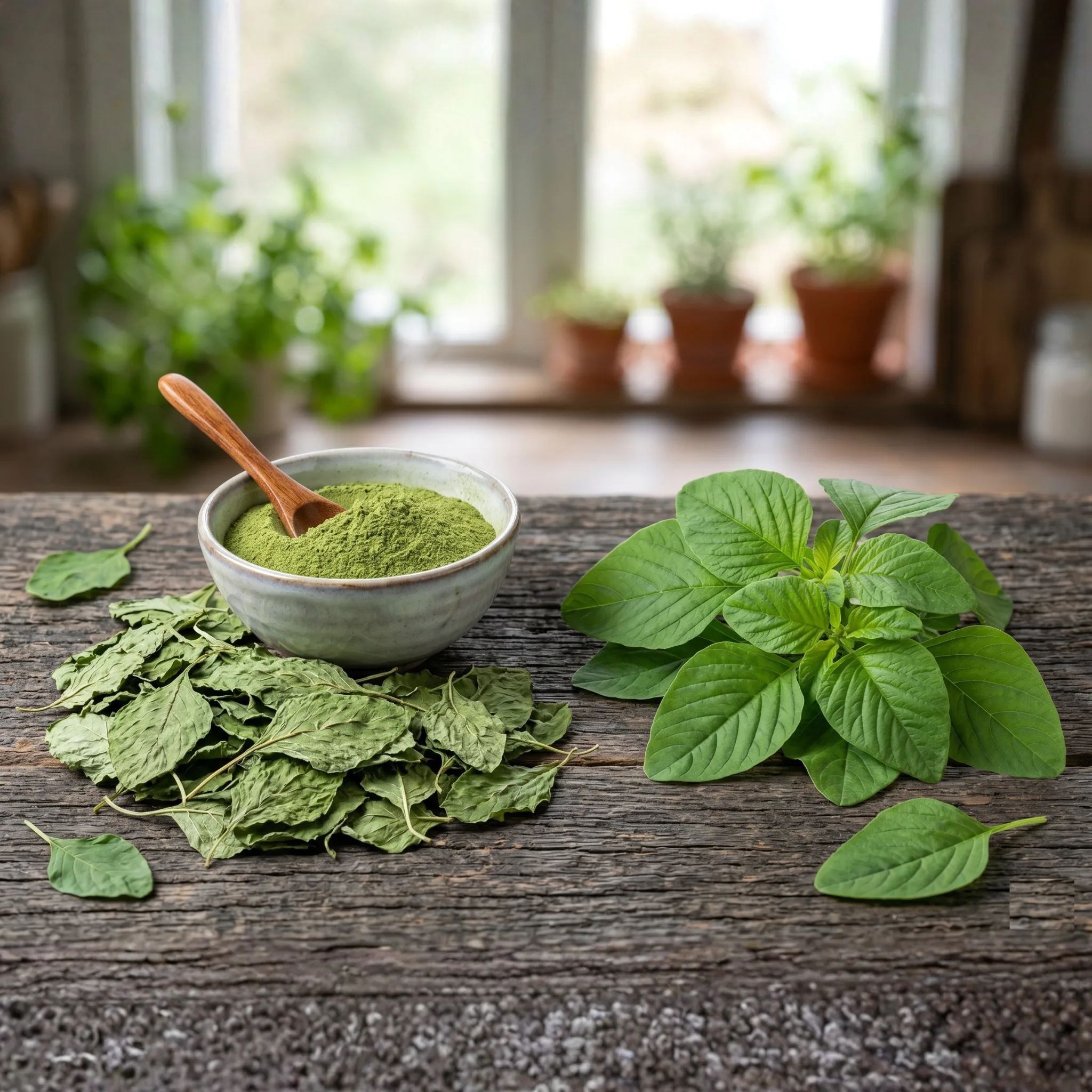 Solar dehydrated green chaulai amaranth leaves for wholesale